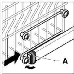 KELVINATOR LS KD 86 - Réglage du panier supérieur - 2