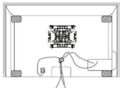 LG LSW400BG - Disposition des cables et mise en place des coussinets de protection - 1