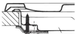 HOTPOINT-ARISTON PKL 642 IXHA - Hook fastening diagram - 1