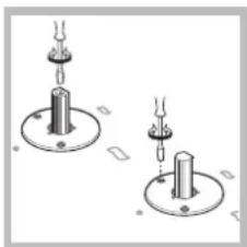 HOTPOINT-ARISTON PKL 642 IXHA - Replacing the nozzles on separate "double flame " burners - 3