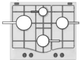 HOTPOINT-ARISTON PKL 642 IXHA - Conseils pratiques pour l'utilisation des brûleurs - 1