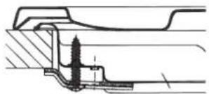 HOTPOINT-ARISTON PKL 642 IXHA - Schema di fissaggio dei ganci - 1