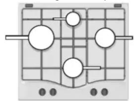 HOTPOINT-ARISTON PKL 642 IXHA - Consejos practicos para el uso de los quemadores - 1
