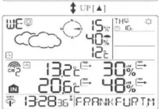 HAMA WFC970 - PASSARE ALL'INFORMAZIONE METEO PER IL GIORNO SUCCESSIVO - 5