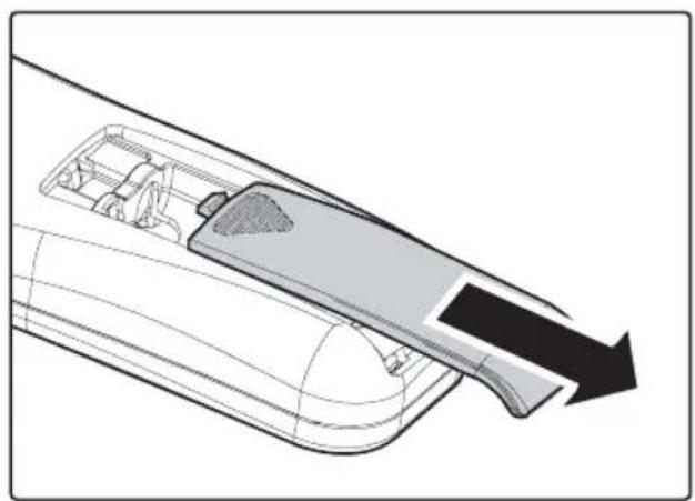Planar PD4010 - INSERTAR LAS PILAS DEL CONTROL REMOTO - 1