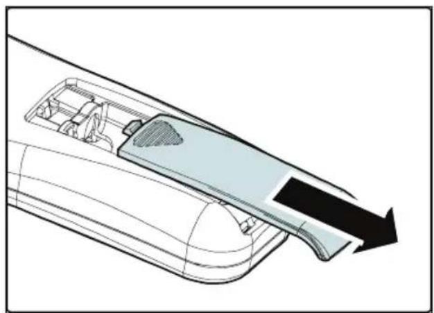 Planar PD4010 - INSERTION DES PILES DE LA TÉLECOMMANDE - 1