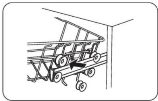Pelgrim GVW410L - Réglage du panier supérieur type 1 (en fonction du modèle) - 2