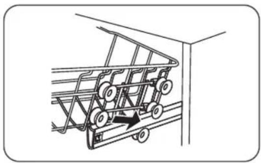 Pelgrim GVW410L - Réglage du panier supérieur type 1 (en fonction du modèle) - 3