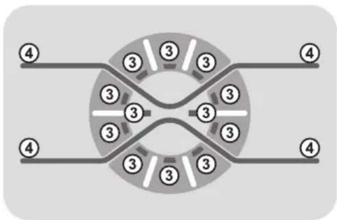 HOOVER WDMT4138AHS104 - 2) PROGRAMAUSWAHLTASTEN - 1