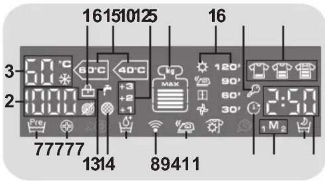 HOOVER WDMT 4138AI218 - Wyświetlacz cyfrowy - 1