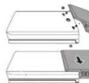 PHILIPS PET1000 - Retrait du boitantier de piles - 1