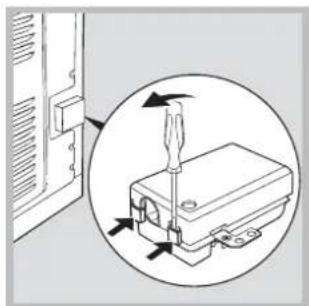 INDESIT HI 50.A (BK) - Montaje del cable de alimentacion electrica - 1