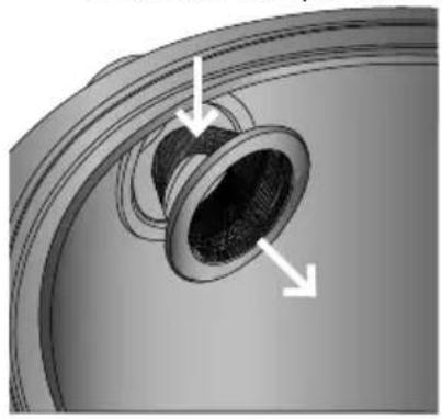 GRAEF WK 402 - RETIRER LE FILTRE À TARTRE EN ACIER INOXYDABLE - 1