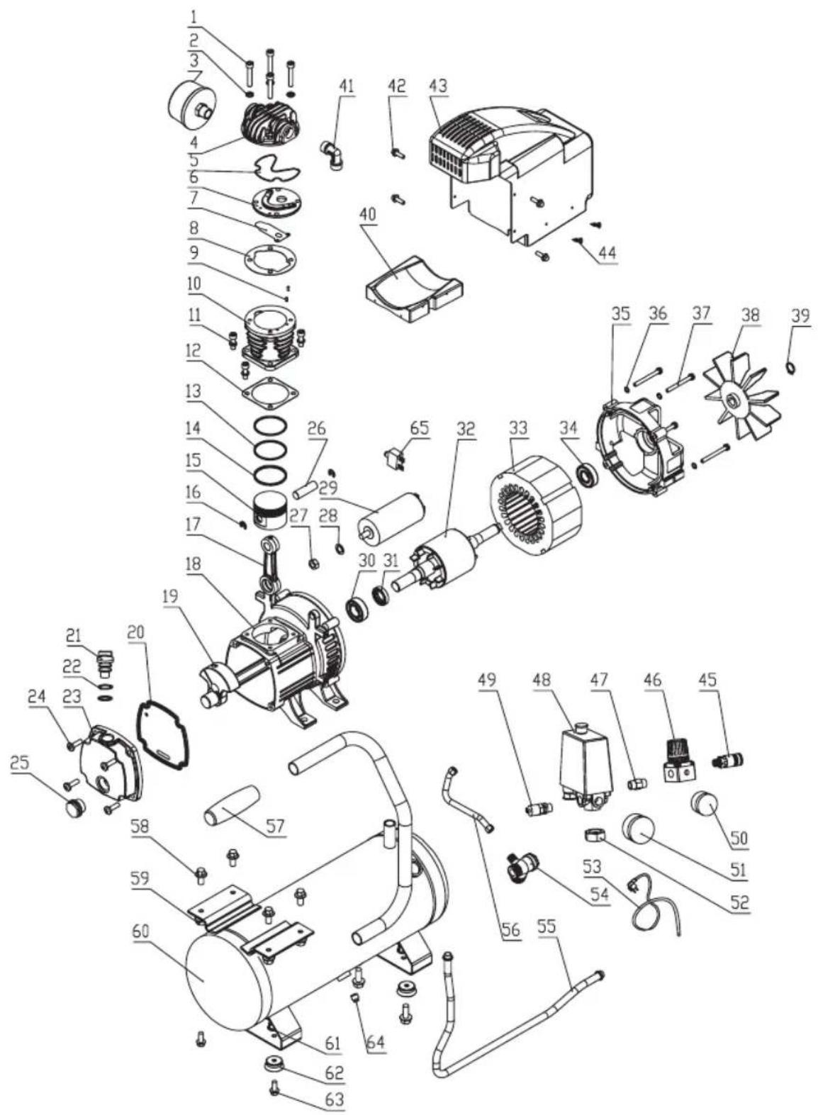 Ferm CRM1044 - Spare parts list - 1