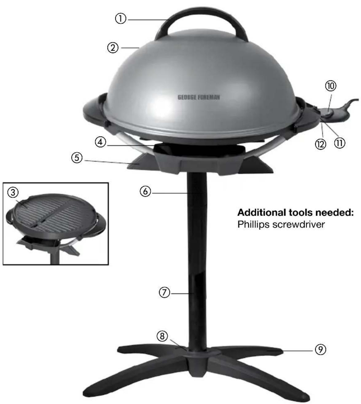 GEORGE FOREMAN GFO240 - GETTING TO KNOW YOUR INDOOR-OUTDOOR GRILL - 1