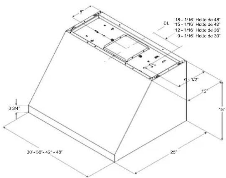 BLOMBERG BCHP30100SS - Dimensions and Clearances - 1