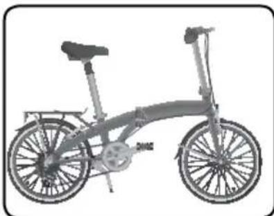 Cyco AK03501A - Bici pieghevole 20" - 2