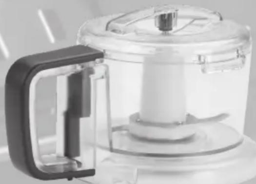 BLACK & DECKER FP2510SKT - Robot culinaire à grand orifice avec hachoir - 1