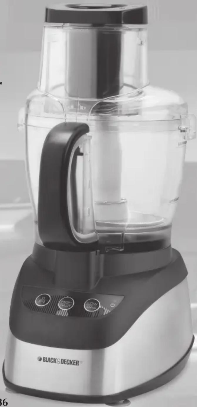 BLACK & DECKER FP2510SKT - Wide-Mouth Food Processor with Chopper - 1