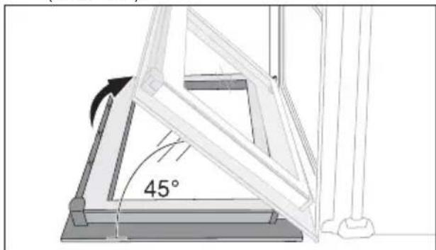 ARTHUR MARTIN ELECTROLUX AOC 35040 X - Décrochage de la porte du four - 4