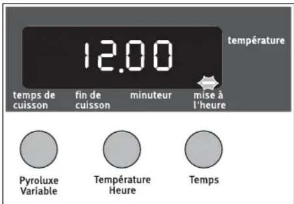 ARTHUR MARTIN ELECTROLUX AOC 35040 X - Régler et modifier l'heure du jour - 1
