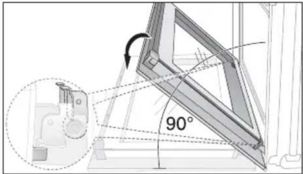 ARTHUR MARTIN ELECTROLUX AOC 35040 X - Accrochage de la porte du four - 2