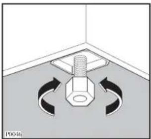 ARTHUR MARTIN ELECTROLUX ADE 5100 - Assurez-vous que le sèche-linge est bien d'aplomb en agissant sur les pieds. - 1