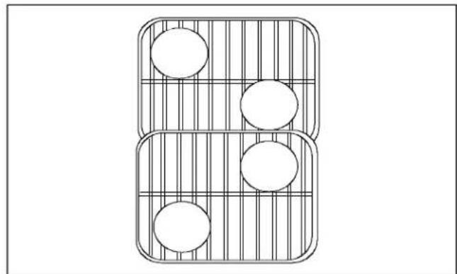 AMANA AOES3030E - Colocacion de los utensilios - 1