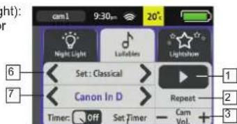 ALECTO DVM700 - Night light, lullabies and stars projection: - 3