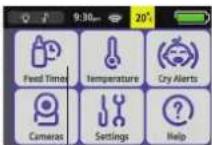 ALECTO DVM700 - Menu berceuses (voir illustration sur la droite) : - 6
