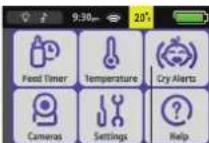ALECTO DVM700 - Menu berceuses (voir illustration sur la droite) : - 8