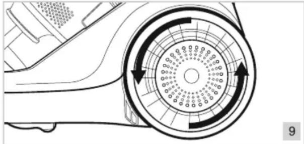 BESTRON Ecosenzo Plus ABL930WT - REINIGUNG UND WARTUNG - Reinigen oder Ersetzen des Ausblasfilter - 1