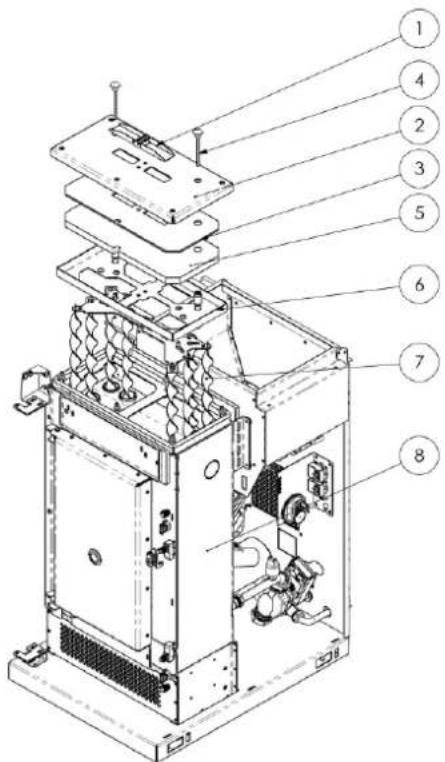 Cola Termo Plus 18 - Componentes internos de la estufa - 1