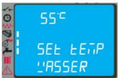 Cola Termo Plus 18 - Wassertemperatur Raumtemperatur-Sollwert ändern - 1