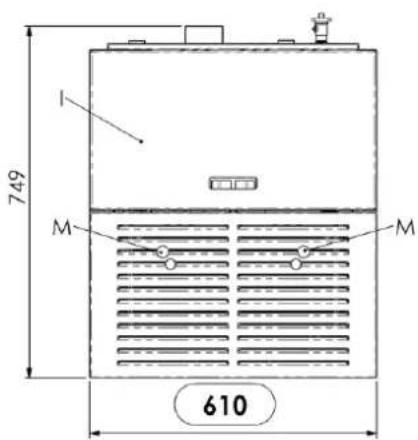 Cola Termo Plus 18 - TERMOPLUS 18 pellet heating stove dimensions - 2