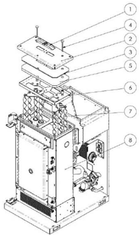 Cola Termo Plus 18 - Composants internes de la chaudière - 1