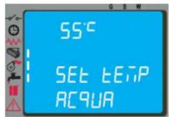 Cola Termo Plus 18 - Modifica impostazione temperatura acqua - ambiente OPT - 1