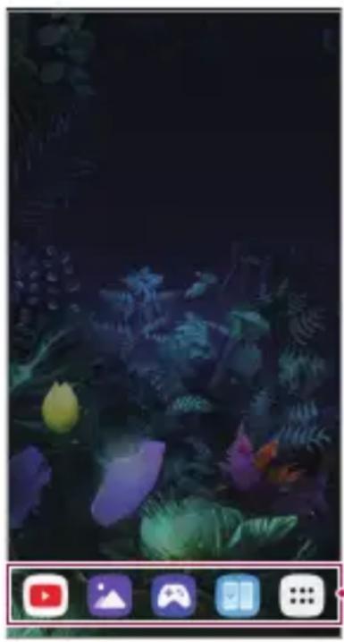 LG LMV505N - Layout des Homescreens - 1