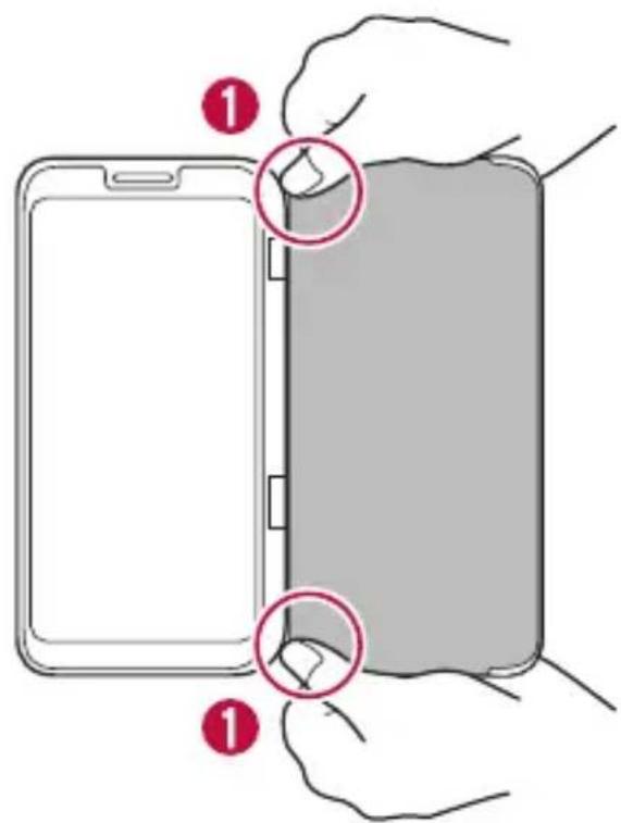 LG LMV505N - Déposer le téléphone mobile du produit. - 2