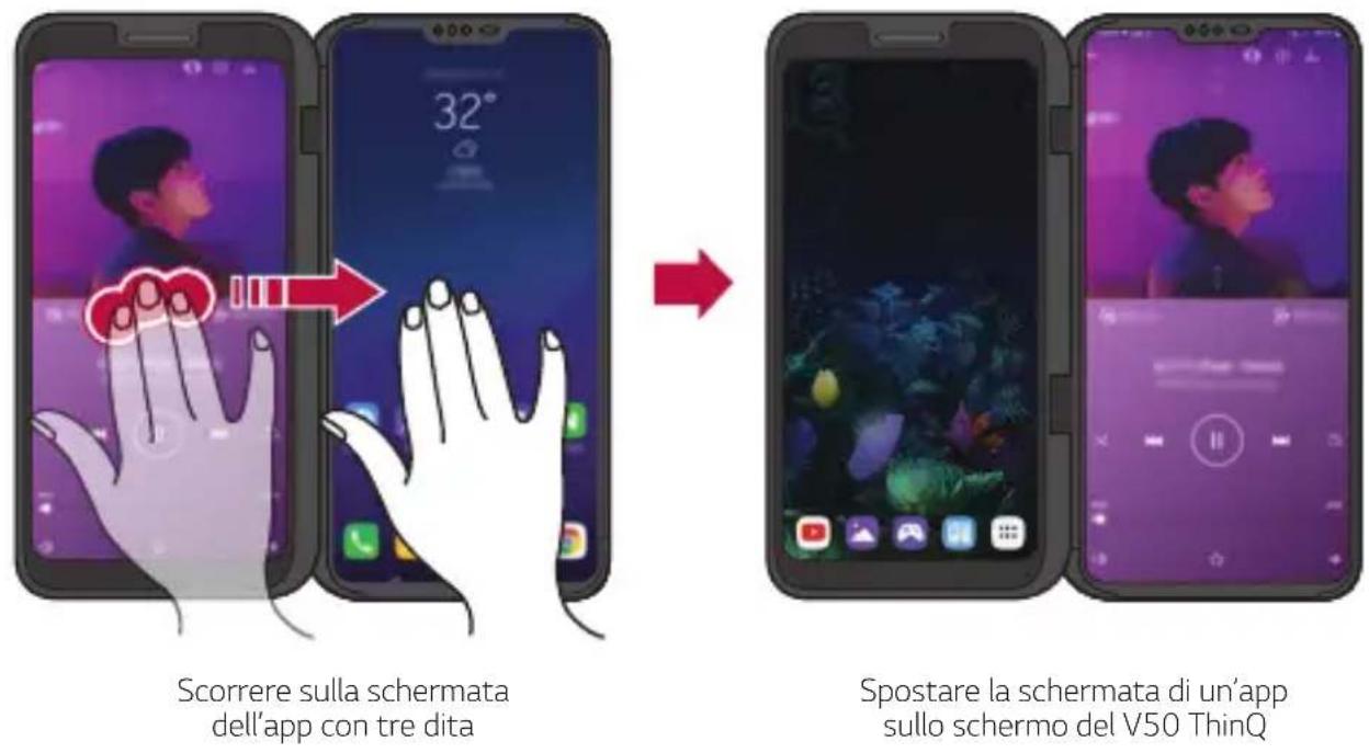 LG LMV505N - Spostamento delle schermate delle app - 1