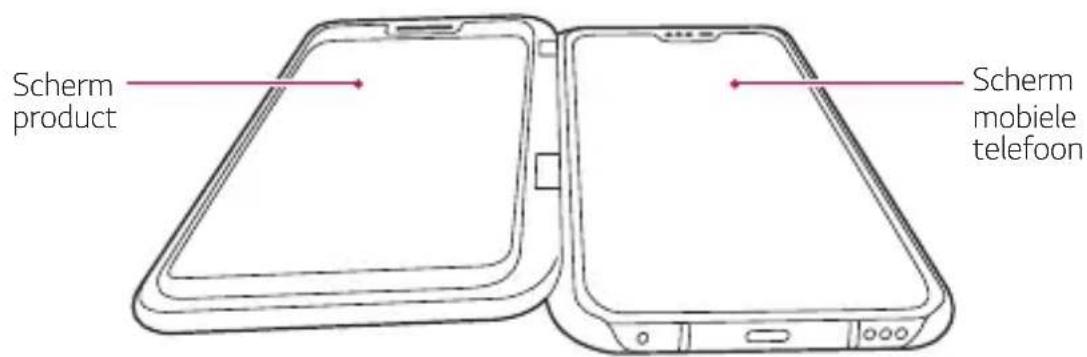 LG LMV505N - Bij gebruik van een app op twee schermen - 1