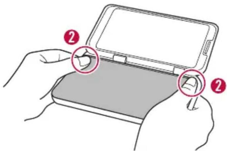 LG LMV505N - Mobiltelefon in das Produkt einsetzen - 3