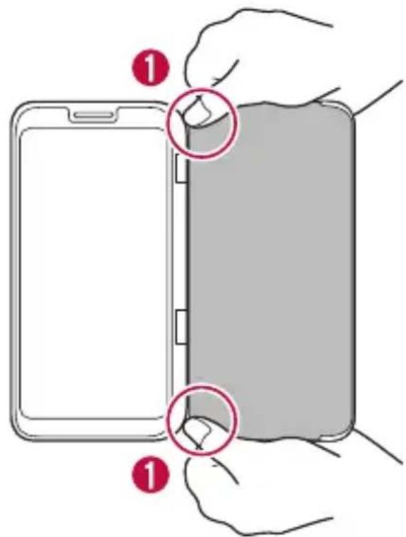 LG LMV505N - Mobiltelefon aus dem Produkt entfernen - 2