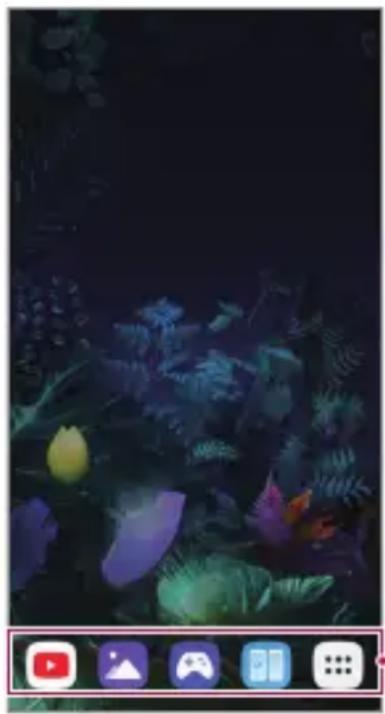 LG LMV505N - Home screen layout - 1
