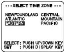 PANASONIC PVL552K - 3a Setting the Time Zone - 2