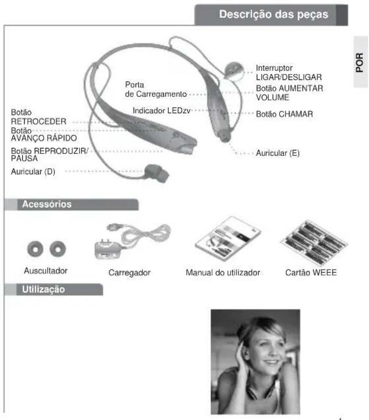 LG HBS700 - Auricular estéreo BLUETOOTH® - 2