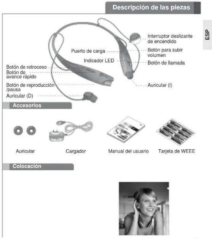 LG HBS700 - BLUETOOTH® HBS-700 Manual del usuario - 2