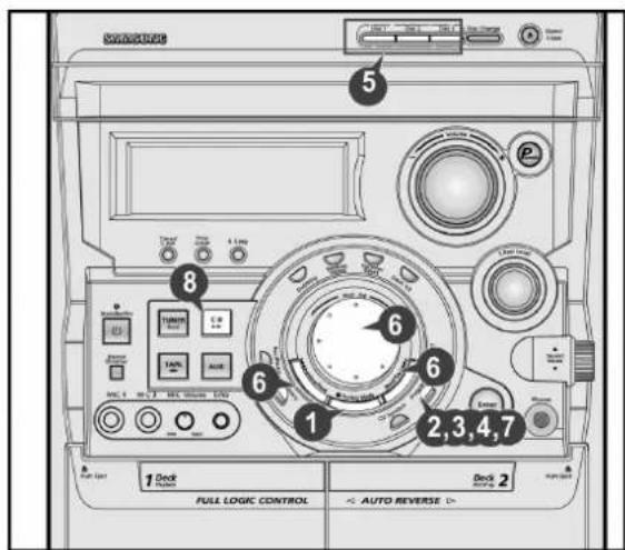 SAMSUNG MAXB550 - 檢查或更改規劃的曲目清單 - 2