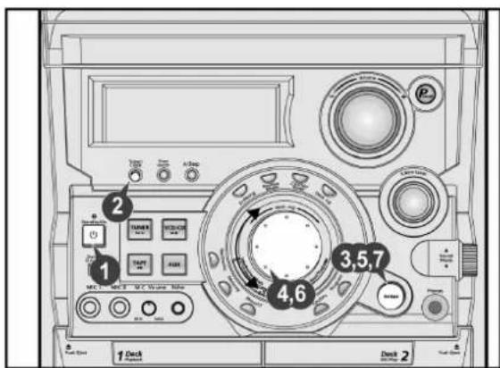 SAMSUNG MAXB550 - 設定時鐘 - 2