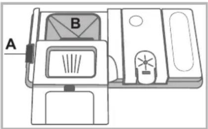 INDESIT EDIFP 28T9 A EU - Einfüllen des Spülmittels - 1